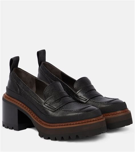 see by chloe mahalia loafer|SEE BY CHLOÉ Mahalia textured.